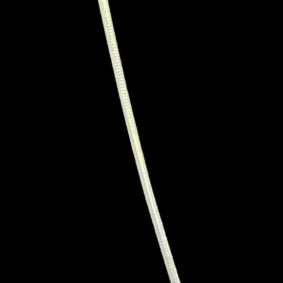 VTG Sterling Silver Snake Chain Necklace W/Solitaire CZ Pendant (2738) - Picture 3 of 6